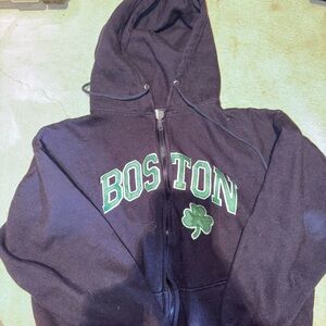 Boston Hoodie with Shamrock